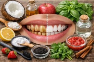 how to remove brown stains from teeth naturally