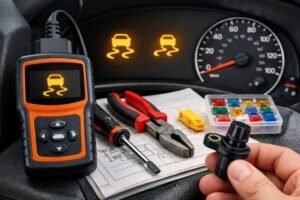 traction control and stabilitrak light on