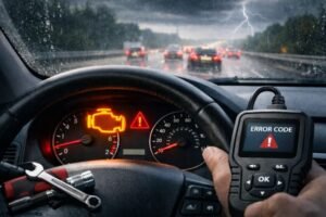 why is my check engine light flashing